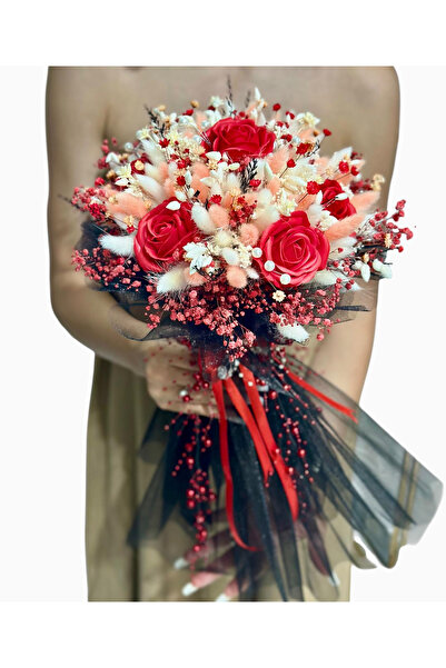 Eventissimi Buchet nasa flori naturale și trandafiri personalizabil