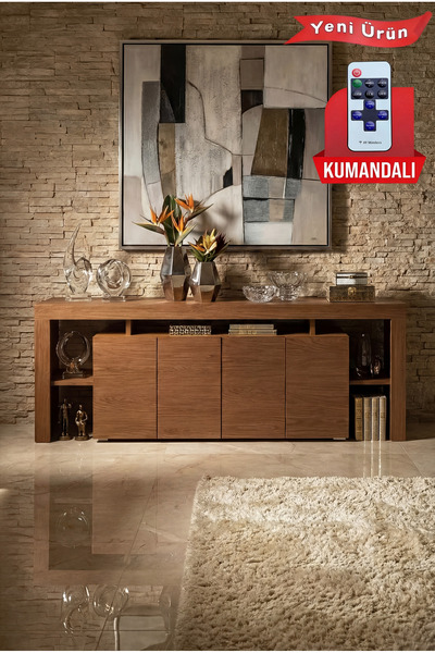 Platinreyon BURC LEDLİ TV ÜNİTESİ 200 CM