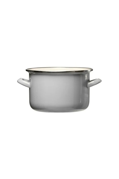 Ambition Calma enamel pot, steel, 24 cm, 7 L, Grey