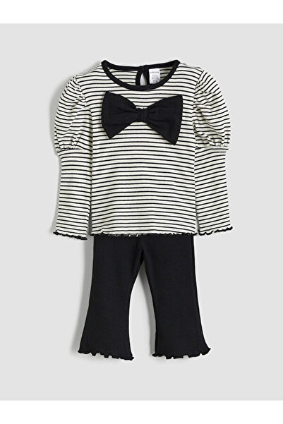 LC Waikiki Bowknot Look Baby Girl Blouse and Pants