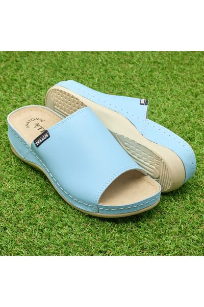 Tellus Women's Leather Sandals, 25-51, Blue