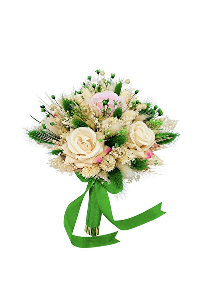 Eventissimi Floral arrangement, 17 cm, cryogenic & dried plants, ceramic pot,...