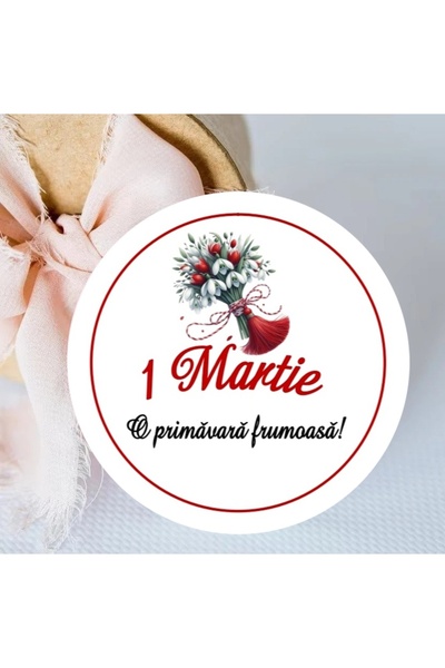 Invitatii Originale Martisor stickers (3.8 cm) - Set of 30 pieces