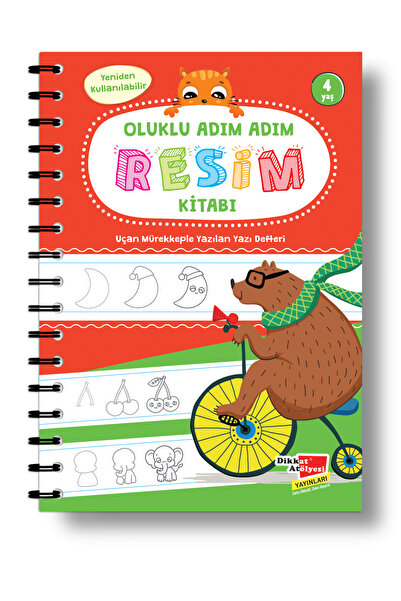 Dikkat Atölyesi Yayınları Oluklu Adım Adım Resim Kitabı