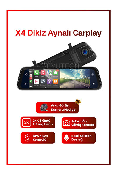 Bagajon Harvox Yeni Nesil X4 Dikiz Aynalı Carplay iphone Android Uyumlu 9.6 I...