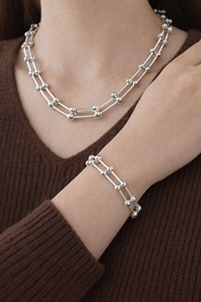 Girift Vintage Zant Necklace Bracelet Set