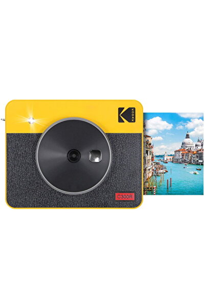 Kodak Mini Shot 3 Square Retro Instant Camera and Printer Yellow