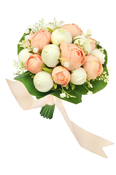 Eventissimi Medium customizable bouquet with peonies (White, Salmon)