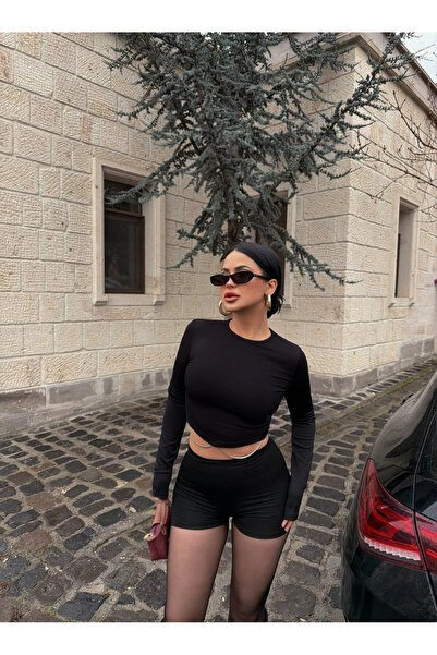 kırmızı butiks Βασικό Crop με Αξεσουάρ Αλυσίδας