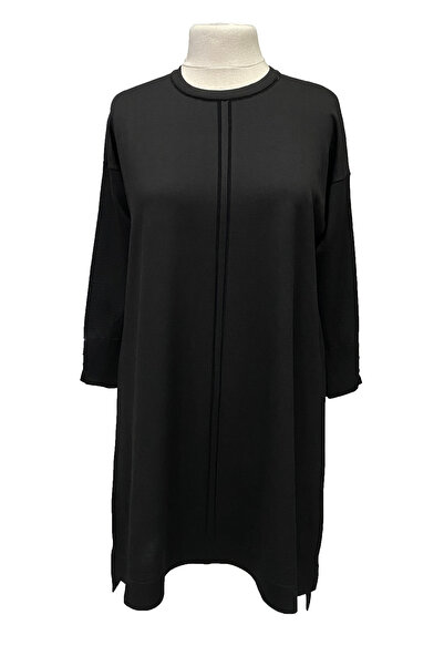 Giyinen Mağazaları Arzu Round Neck Asymmetrical Cut Cold Yarn Stylish Knitwea...