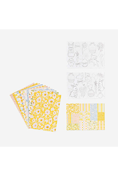 Flying Tiger Copenhagen Bahar Temalı El İşi Kağıdı Seti