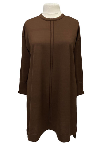 Giyinen Mağazaları Arzu Round Neck Asymmetrical Cut Cold Yarn Stylish Knitwea...