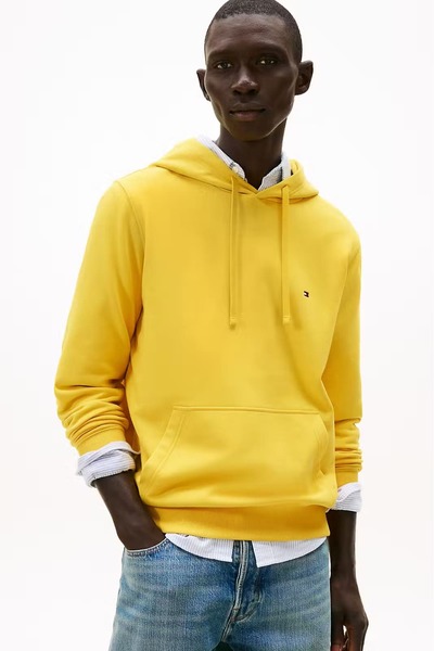 Tommy Hilfiger Men's Full-Fit Hooded Long Sleeve Sweatshirt with Kangaroo Poc...