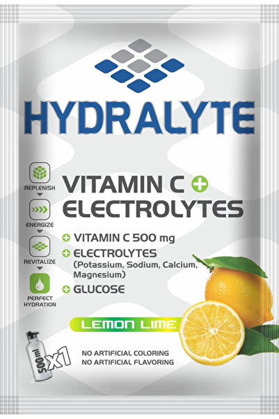 HYDRALYTE Electrolyte + Vitamin C Lemon Sachet 20g | Hydration Drink Powder (...