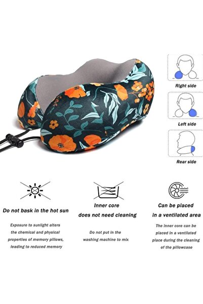 Maanys Travel Pillow for Airplane Sleeping, Memory Foam Neck Pillow, Breathab...