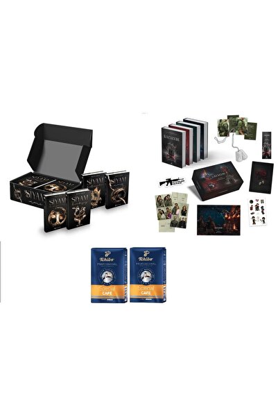 Epsilon Yayınevi Siyam 4 Kitap Kutulu Set + Kazazede 4 Kitap Kutulu Set (2 AD...