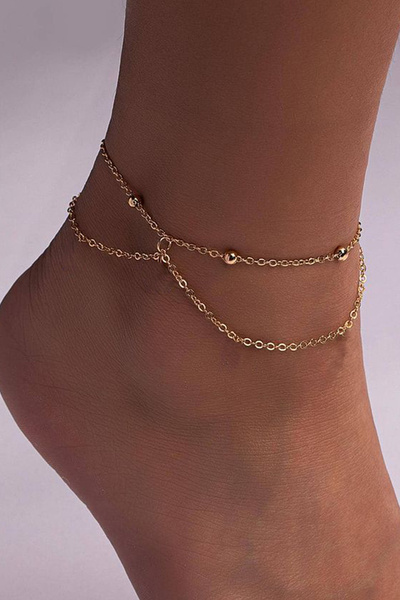 M Miel Women's Elegant Thin Chain Anklet