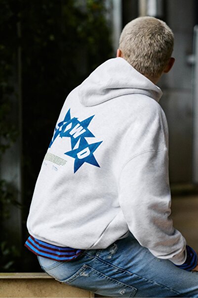 Pull & Bear Boxy kesim kapüşonlu STWD sweatshirt