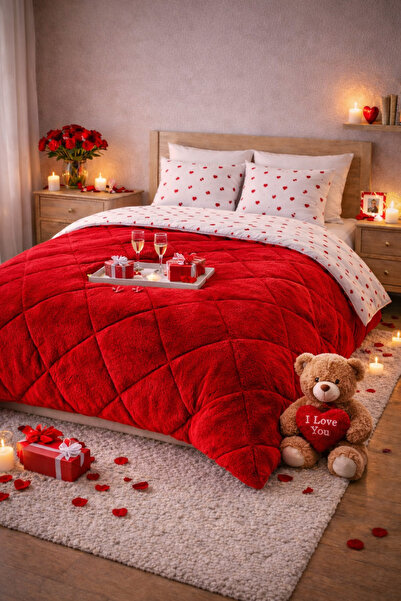 sternen glanz New Veloria Pamuklu Desenli Çift Taraflı Wellsoft Çift Kişilik ...