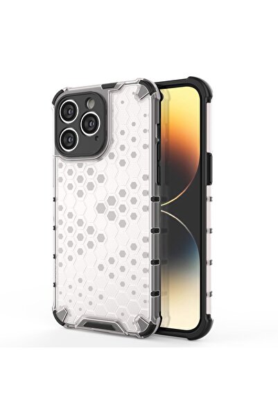 OEM Honeycomb Series Clear Case for iPhone 14 Pro - Shockproof & Scratch Resi...