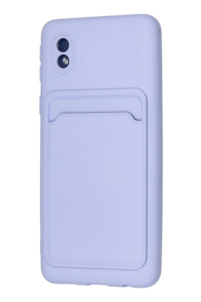 OZBAY TICARET حافظة OZB لهاتف سامسونج جالاكسي A01 كور من السيليكون مع بطاقة ك...