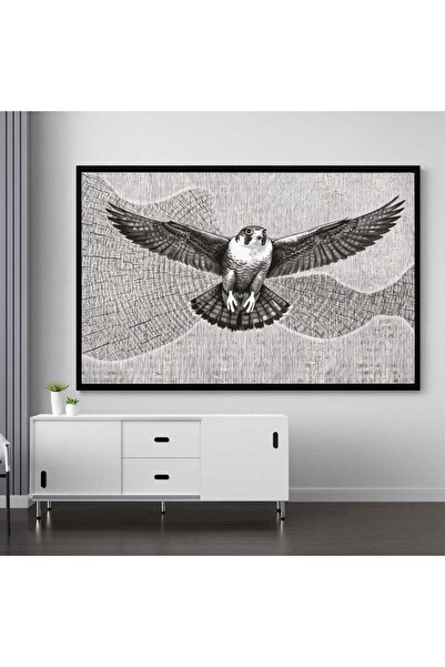 Marktna A canvas painting with a traditional art design and a hollow wooden f...