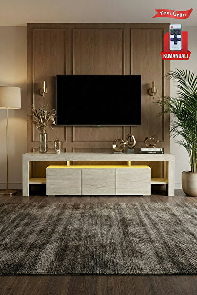Platinreyon KALE LEDLİ TV ÜNİTESİ 200 CM