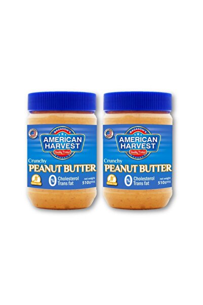 American Harvest زبدة الفول السوداني الكلاسيكية المقرمشة، ٥١٠ غرام، عبوة من ق...