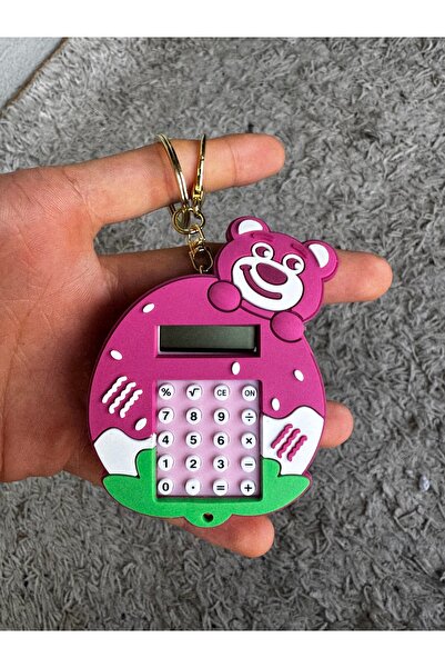 STAİNLES سلسلة مفاتيح 3 في 1 ممتعة: آلة حاسبة صغيرة وشخصيات لعبة المتاهة