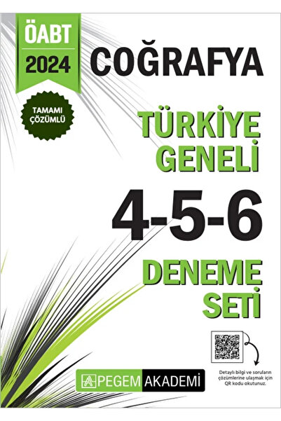 Pegem Akademi Yayıncılık 2024 KPSS ÖABT Coğrafya Tamamı Çözümlü Türkiye Genel...