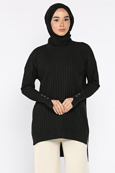 azragül giyim Women's Crew Neck Hijab Knitwear Tunic