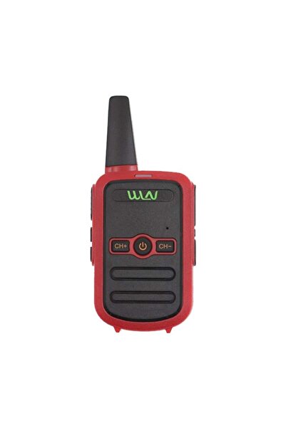 Xtechnx Wln KD-C51 16 Kanal 3-5 Km Tekli Kırmızı Telsiz (Şarj Aleti Dahil)