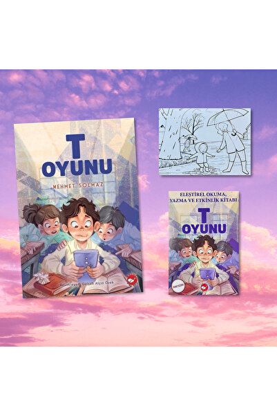 Beyaz Balina Yayınları T Game / Activity Book / Postcard Coloring Gift