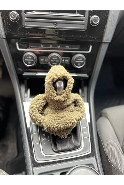 polar vites kılıfı Vites süsü siyah peluş kapişonlu araba vites topuz süsü ot...