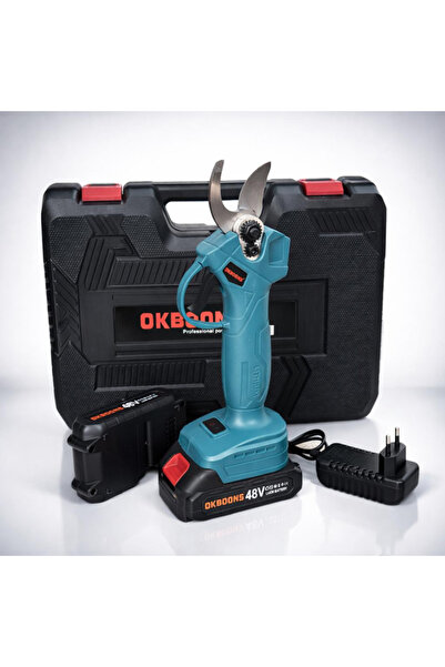 OKBOONS Electric Garden Shears with 2 Batteries 48V