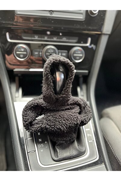 polar vites kılıfı Vites süsü siyah peluş kapişonlu araba vites topuz süsü ot...