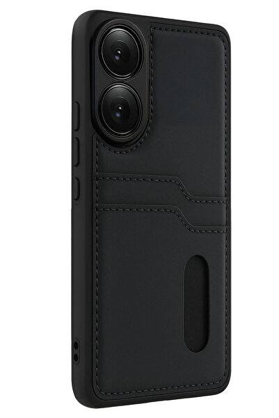 OZBAY TICARET حافظة جلدية OZB لهاتف أوبو A38 سارا مع حامل بطاقات - أسود 96865...