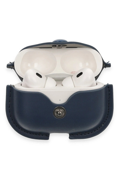 OZBAY TICARET Ozb AirPods Pro 2 (2Nd Generation) Bag Leather Case - Navy Blue...