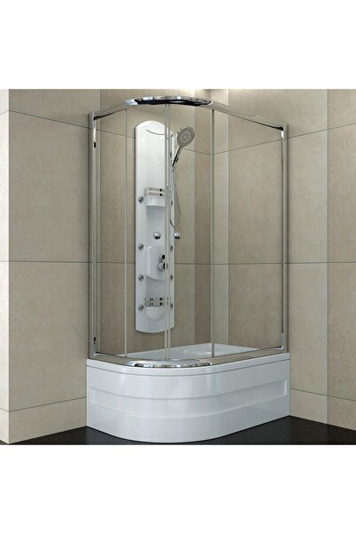 Sırduş 120x90 Sır-Lüks Asimetrik Mini Küvet Üstü Duşakabin Sağ