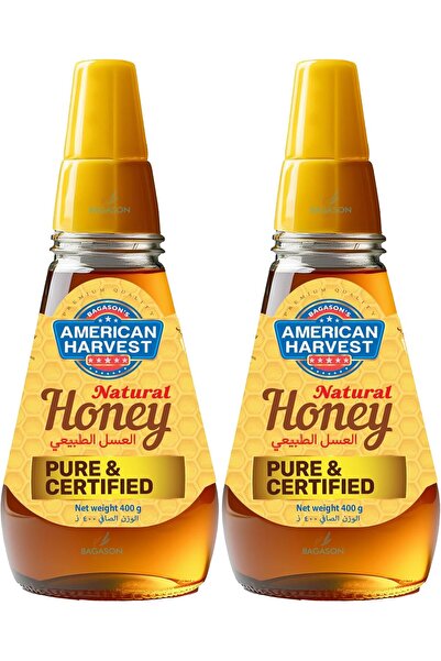 American Harvest Pure And Natural Squeeze Honey Bottle 400grams Pack of 2