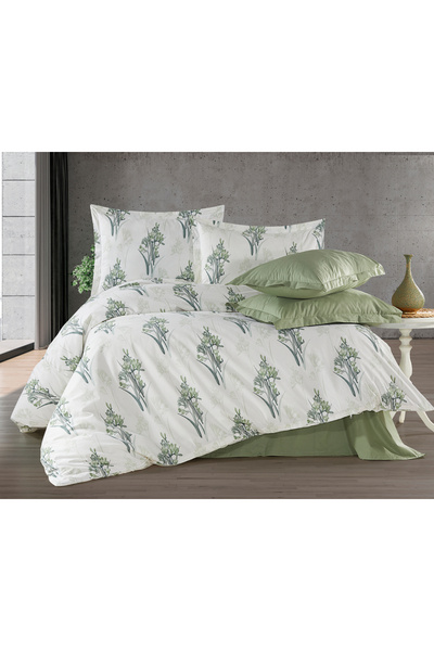 Alena Home Style 100% Cotton Patterned Double Duvet Cover Set 180X200 (with E...