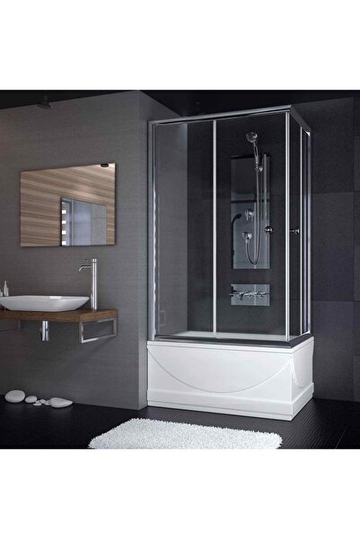 Sırduş 110x70 Sır-Lüks Düz Küvet Üstü Duşakabin SLK-11