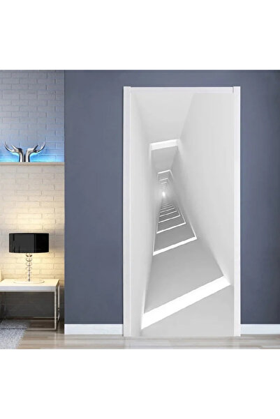 MaffStuff Sticker decorativ pentru usa autocolant adeziv 3D Iluzie optica 78x...