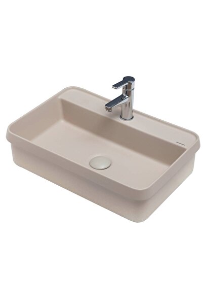 SMANNİ - Lyra BD Tezgah Üstü Gömme Lavabo Mat Sahra OUTLET - LV1201-209-