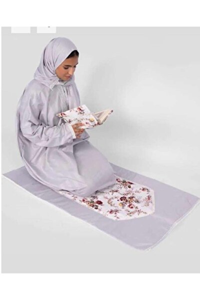 Zarif طقم صلاوة كامل، شرشف صلاوة قطن صناعة محلية فاخرة مع سجادة اسفنج وغلاف مصحف