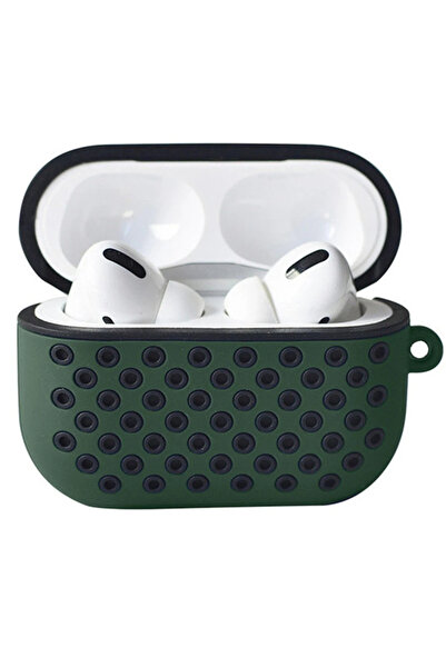 Shauan حافظة شون ايربودز برو 2 (الجيل الثاني) الرياضية المثقبة - أخضر كاكي-أس...