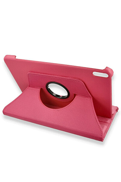 lunirawear حافظة لونيرا هواوي هونر باد X8A حافظة جلدية للتابلت 360 درجة - ورد...