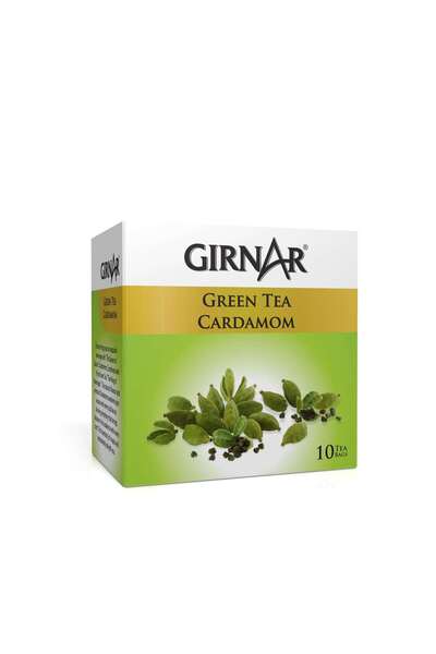 GIRNAR Green Tea Cardamom (10 TeaBags) 12g
