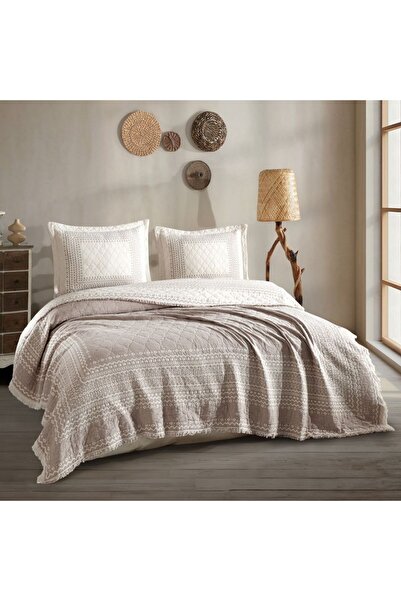 Clasy Двоспальне муслінове покривало Nomada V2 Кава