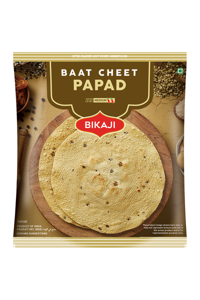 Bikaji Papad Baat-Cheet 200g | Crispy Indian Papadum